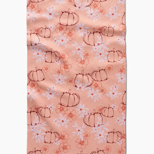 Sweet Pumpkin Harvest Geometry Tea Towel