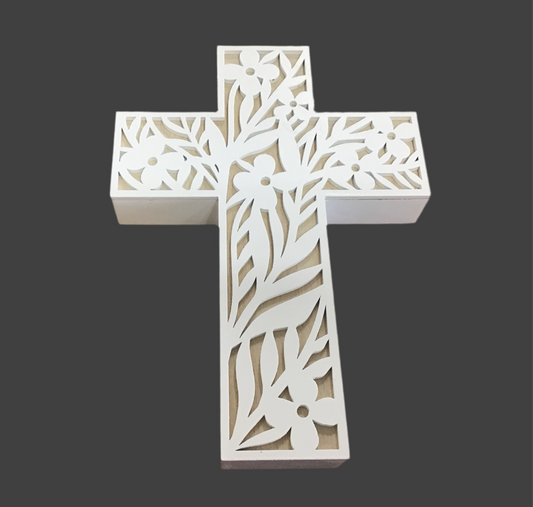 Mfd wall Cross white