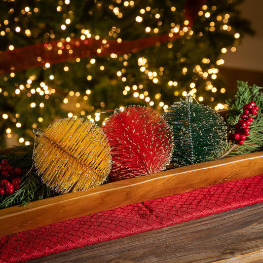 Round Bottlebrush Ornament