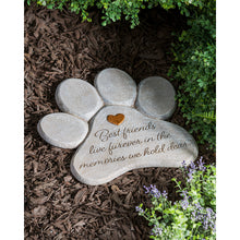Load image into Gallery viewer, Paw Shaped Pet Memorial Plaque
