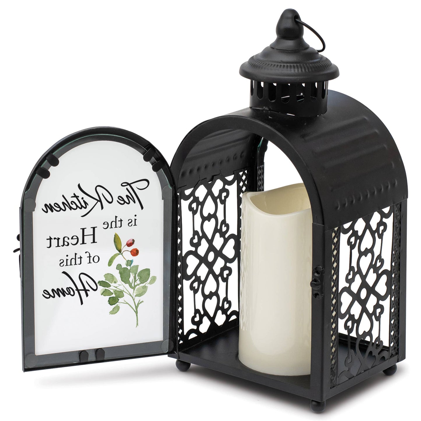 Lantern Kitchen Heart Home Small Black