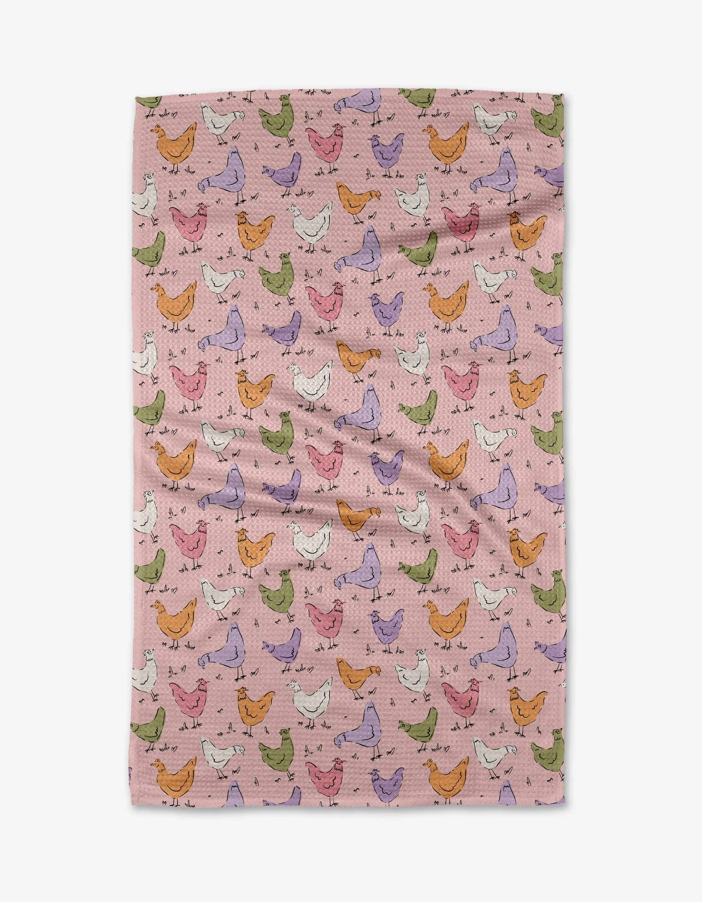 Spring Chickens Tea Towel