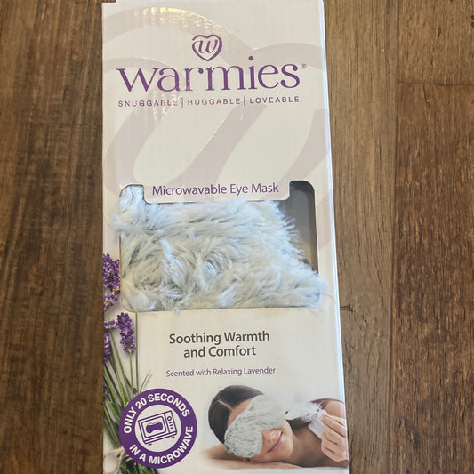 Marshmallow Gray Warmies Eye Mask