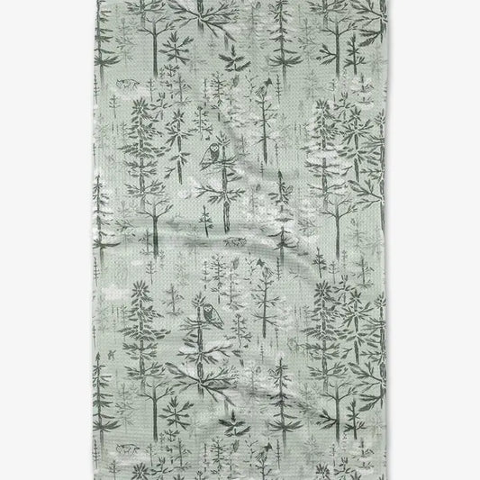 Forest Geometry Tea Towel