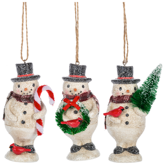 Snowman Cardial Ornament