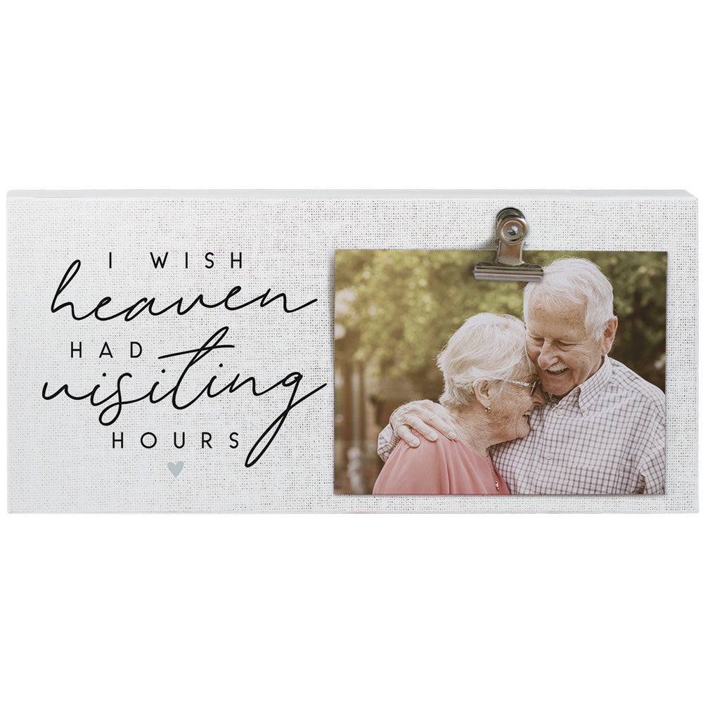 Visiting Hours Photo Clip Block Sign