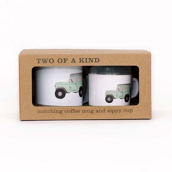 Vintage Truck Two of a  Kind Cup Set