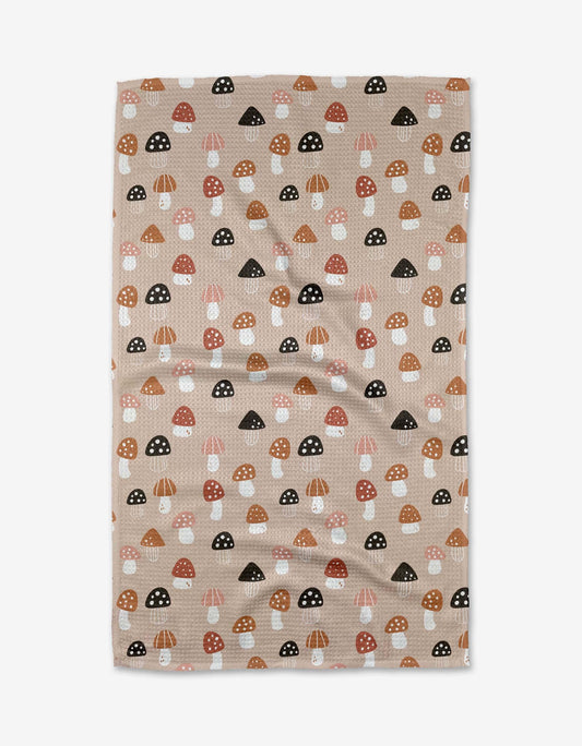 Mushroom Harvest Tea Towel