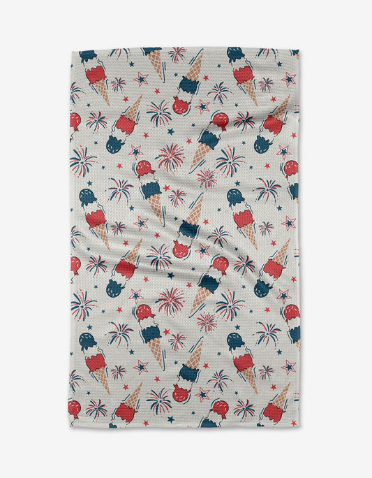 Ice Cream Celebration Tea Towel