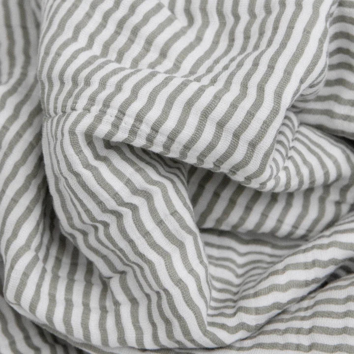 Grey Stripe Baby Quilt