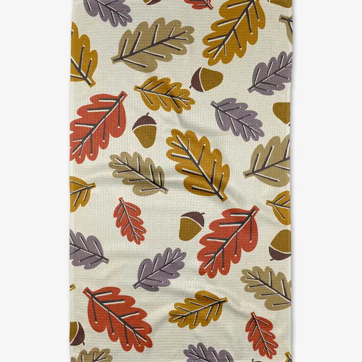 Leaves Geometry Tea Towel