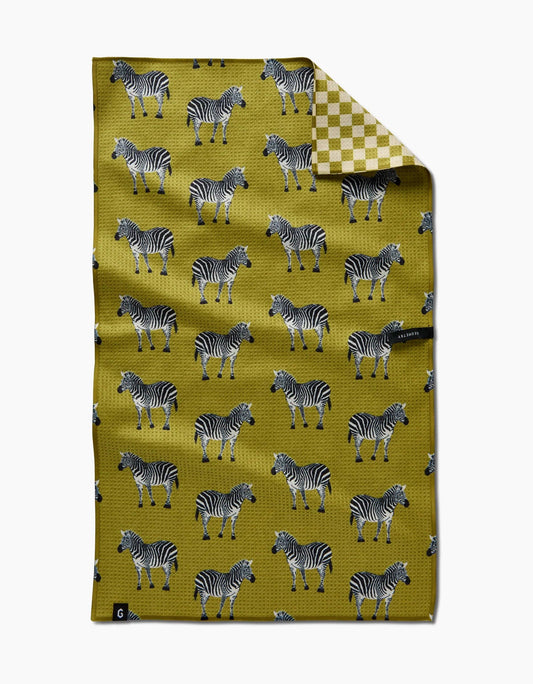 Zebra Way Double Sided Tea Towel