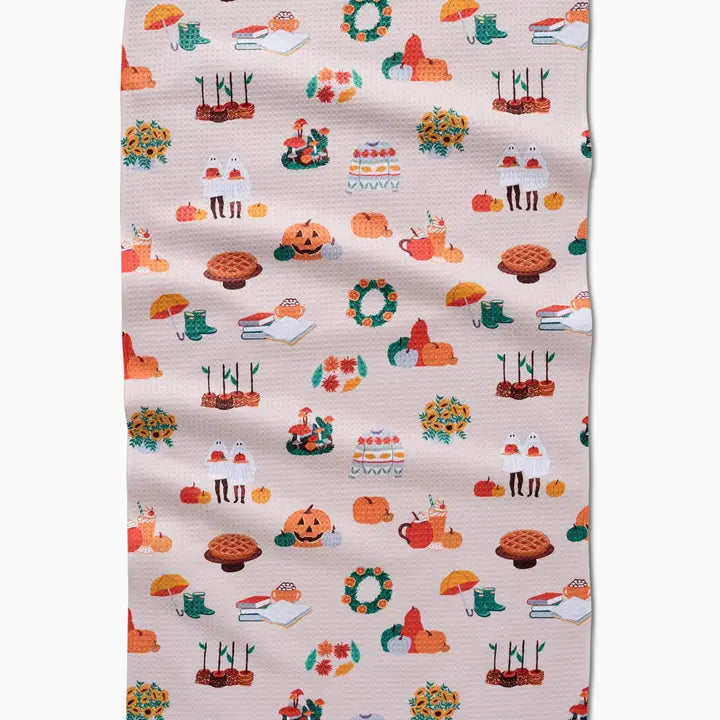 Fall Favorites Geometry Tea Towel