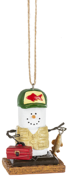 S'mores Fisherman Ornament