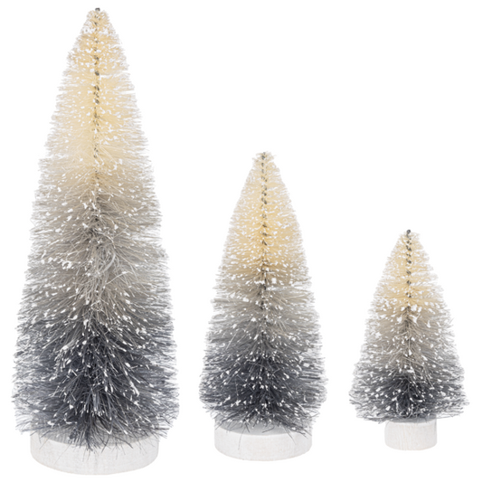 Ombre Silver Tree 3 piece set