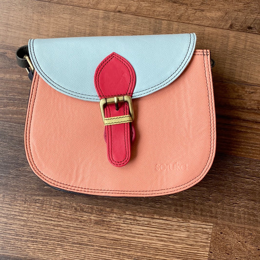 Ally Plain Leather Soruka Handbag