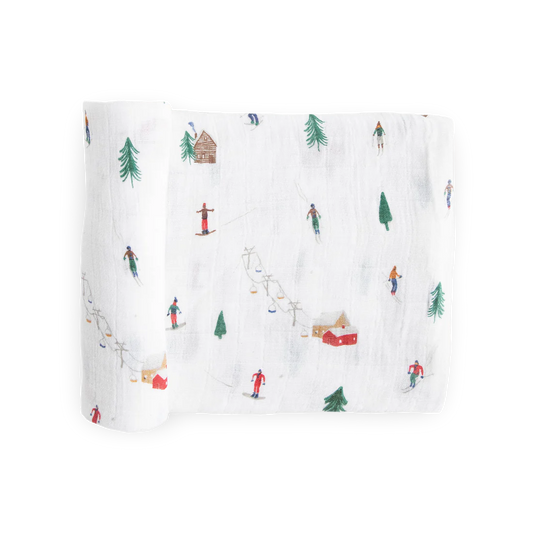 Powder Party Swaddle Blanket