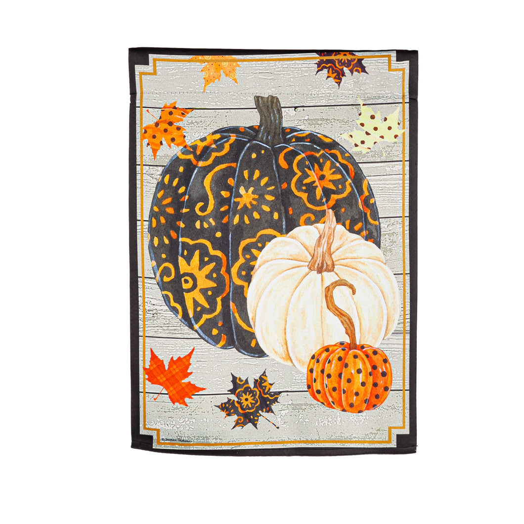 Pattern Pumpkins and Leaves House Flag