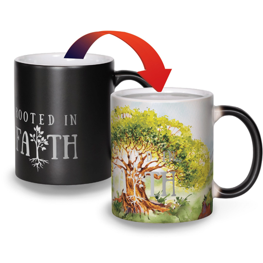 Matte Color Changing Mug - Rooted in Faith