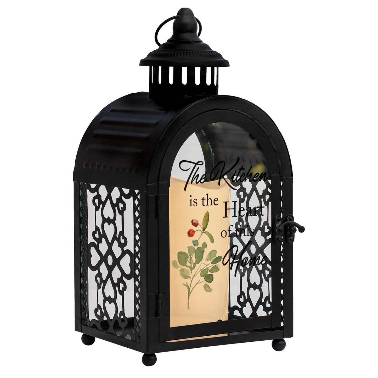 Lantern Kitchen Heart Home Small Black