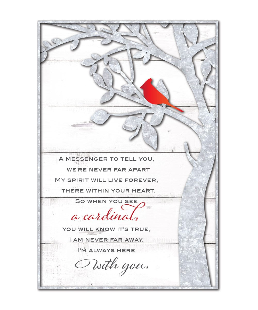 I'm Always Here With You Cardinal Memorial Sign