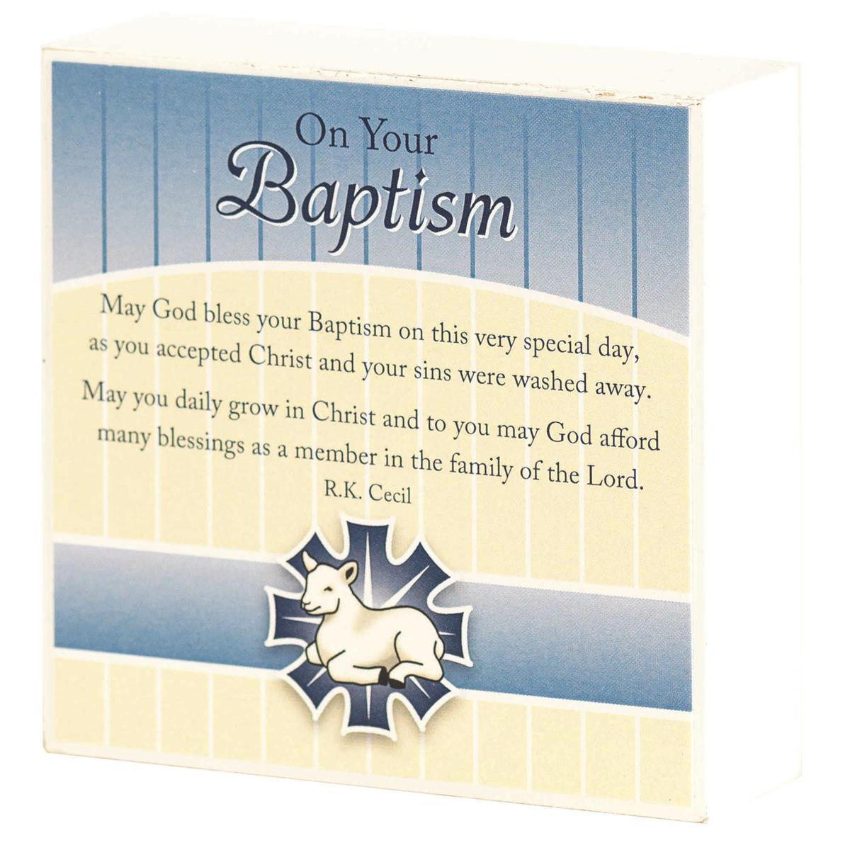 On Your Baptism Plaque