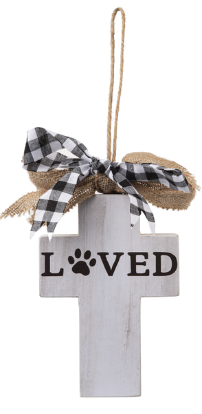 Pet Cross on Hanger-LOVED