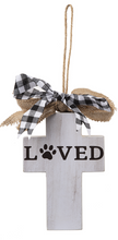 Load image into Gallery viewer, Pet Cross on Hanger-LOVED
