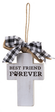 Load image into Gallery viewer, Pet Cross on Hanger-BEST FRIEND FOREVER
