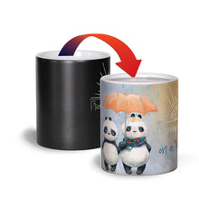 Load image into Gallery viewer, Matte Color Changing Mug - Panda Friends
