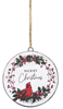 Load image into Gallery viewer, Ornament Cardinal in Wreath Disc

