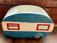 Load image into Gallery viewer, Camper Metal Planter - Blue
