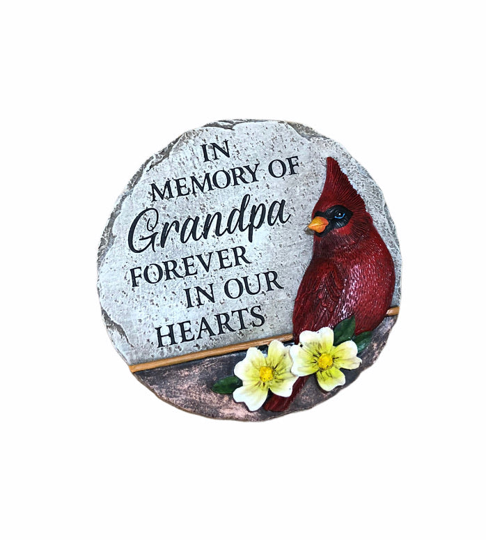 Grandpa Cardinal Memorial Mini Stone